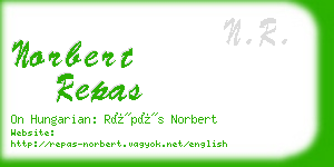 norbert repas business card